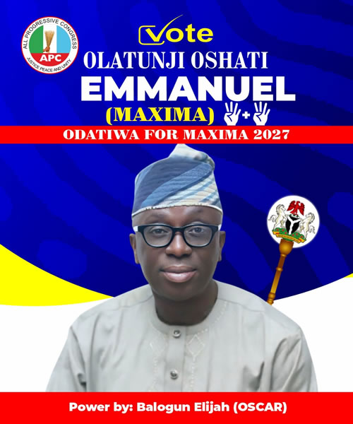 ODATIWA ODIRORUN FOR OSE LOCAL GOVERNMENT CONSTITUENCY
